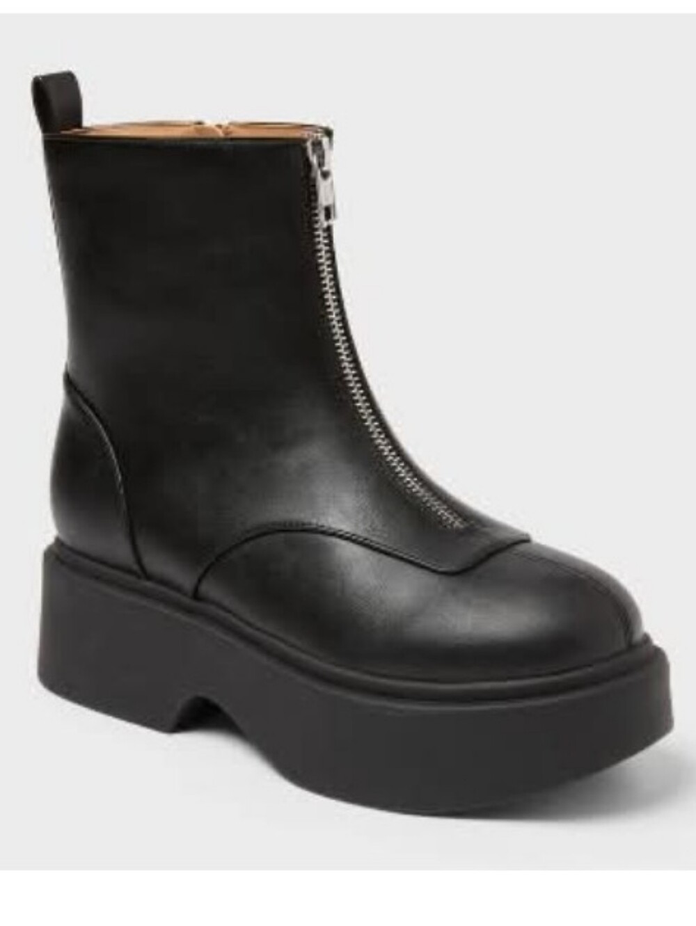 wild fable Black Platform Honor Ankle Zip Boots